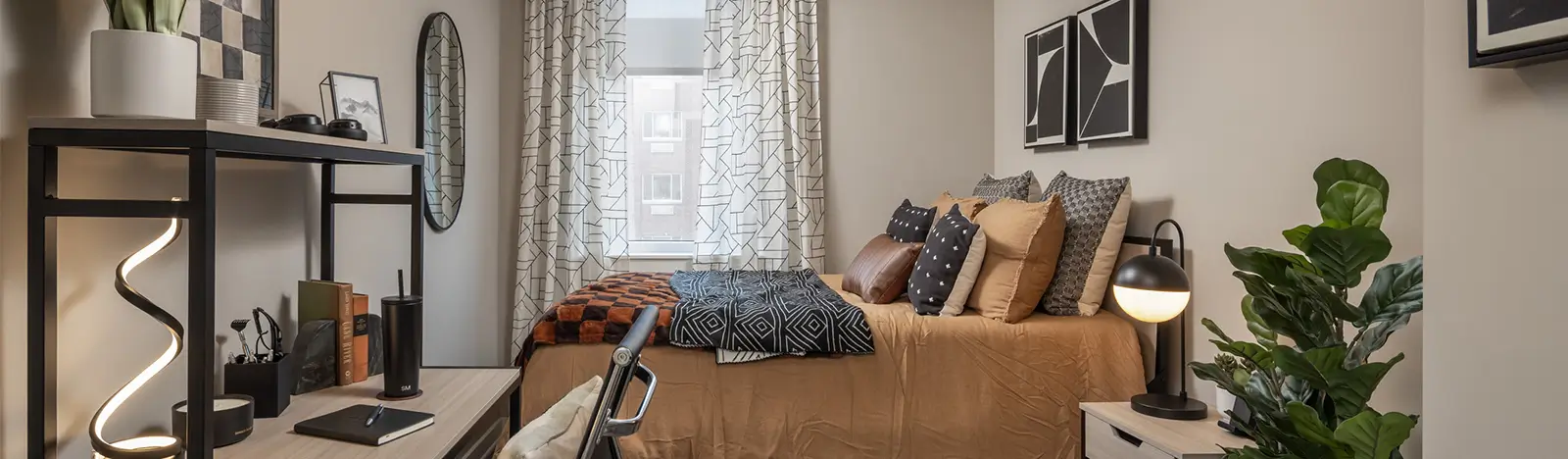 furnished bedroom